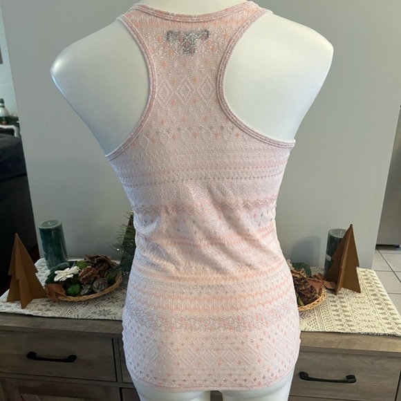 American Eagle outfitters semi sheer pink tank - Picture 3 of 3